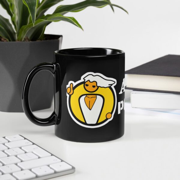 Taza negra brillante - Image 4