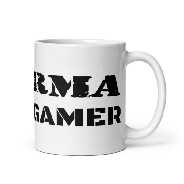 Taza blanca brillante